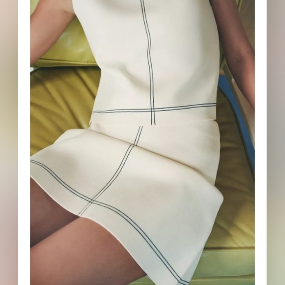 Zara Trimmed Mini Skirt - Picture 4 of 5